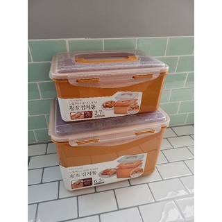 【現貨】 韓國製 手提排氣泡菜盒 泡菜盒 收納盒 真空收納盒2.6L/3.5L/6L寬扁版/6.3L/7.2L/12L