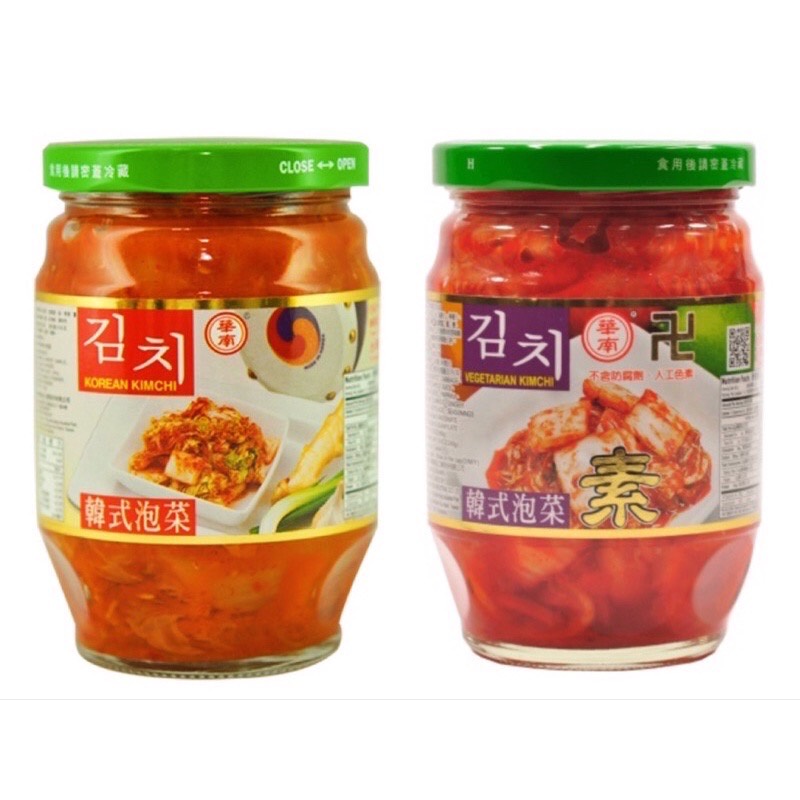 華南韓式泡菜-葷369g/泡菜-素360g(現貨)★超商限6罐