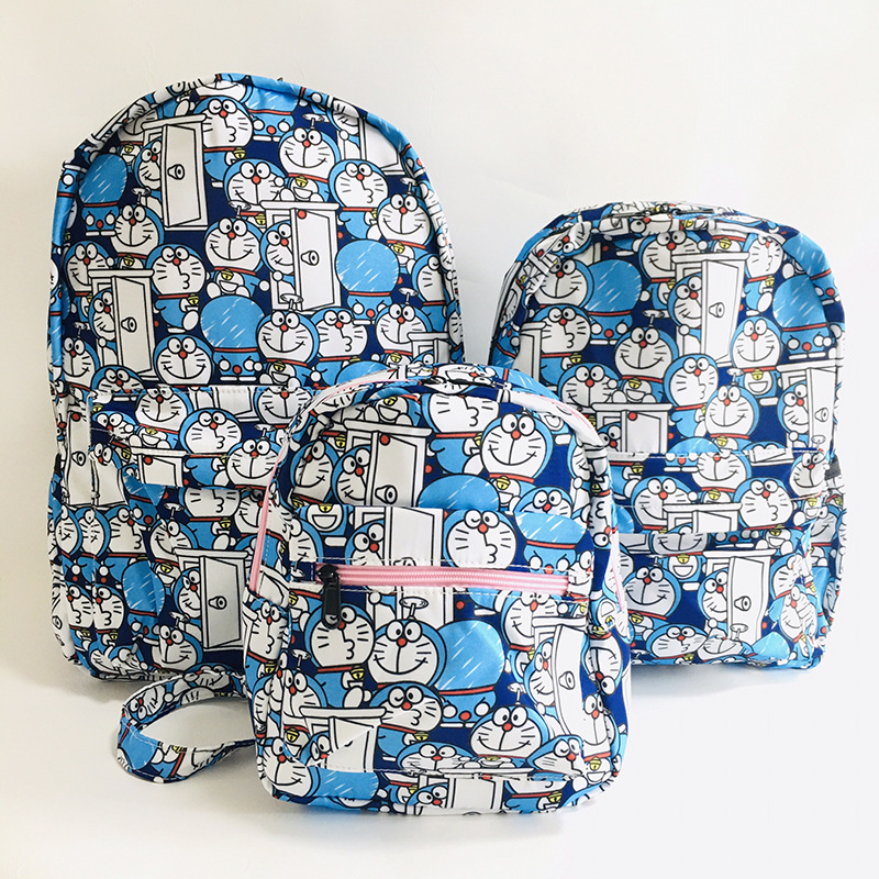 【YL银柳女包】多啦A夢叮噹貓背包 卡通可愛動漫後背包後背包 學生書包 大容量包
