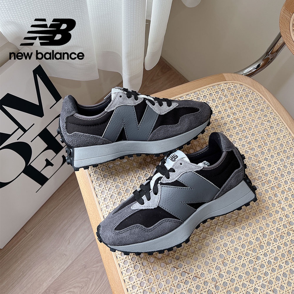 【New Balance】 NB 復古運動鞋_中性_黑灰色_MS327GRM-D楦 327