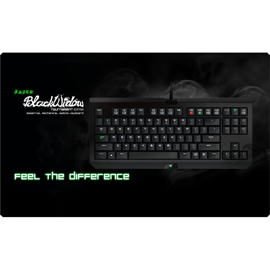 Razer BlackWidow 雷蛇 黑寡婦 競技版 87鍵機械式鍵盤 中文/綠軸