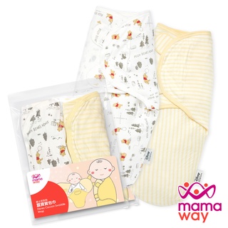 【Mamaway媽媽餵】 迪士尼系列蠶寶寶包巾組 2入-森林維尼