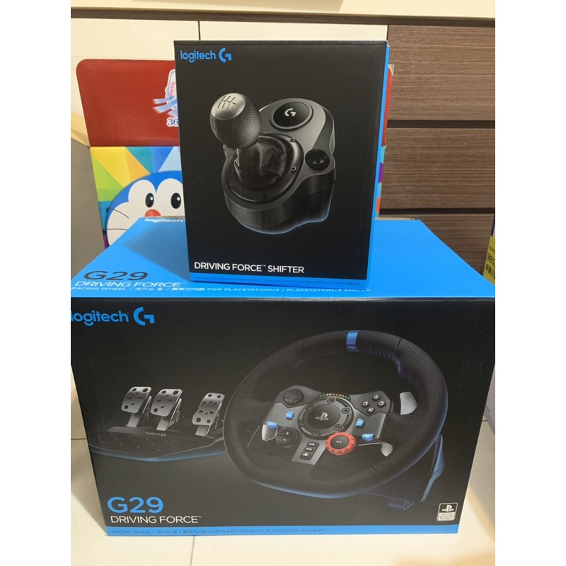 Logitech羅技 G29 DRIVING FORCE 賽車 方向盤 排檔桿 變速器 離合器 踏板