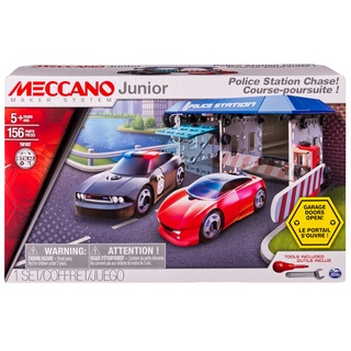MECCANO Junior 警察局場景組 汽車 組裝 積木 玩具 益智 禮物