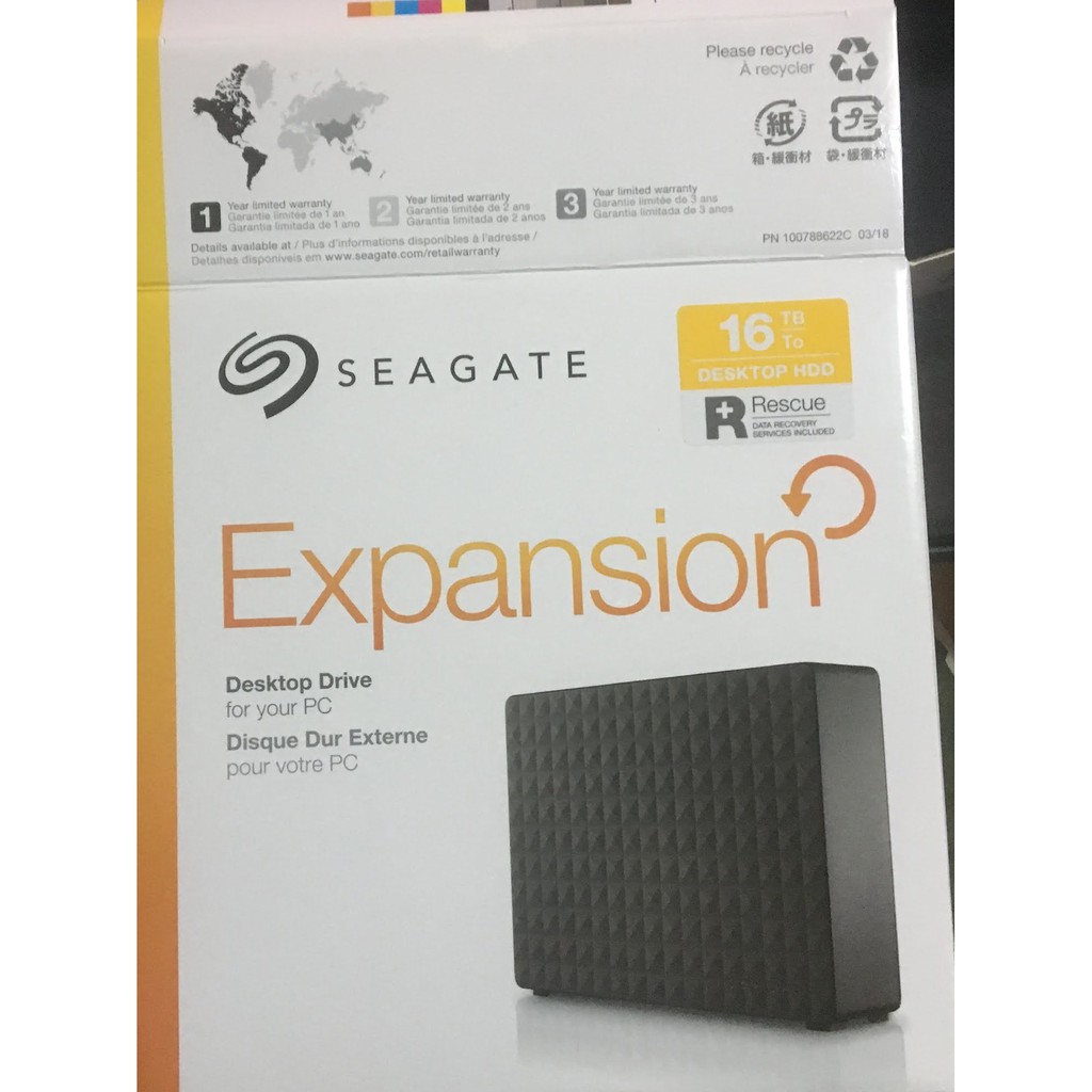 SEAGATE 新黑鑽 16TB 外接式硬碟 內裝EXOS企業碟