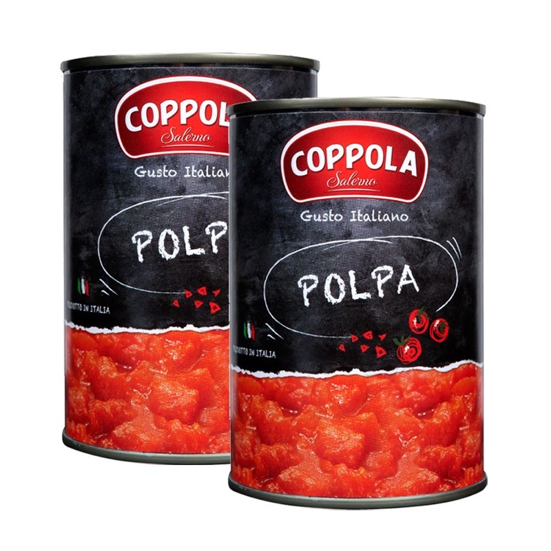 [好之味]  大量 最低價 🈶️現貨供應 義大利 Coppola 柯波拉 去皮整粒/切丁 番茄罐頭 400g