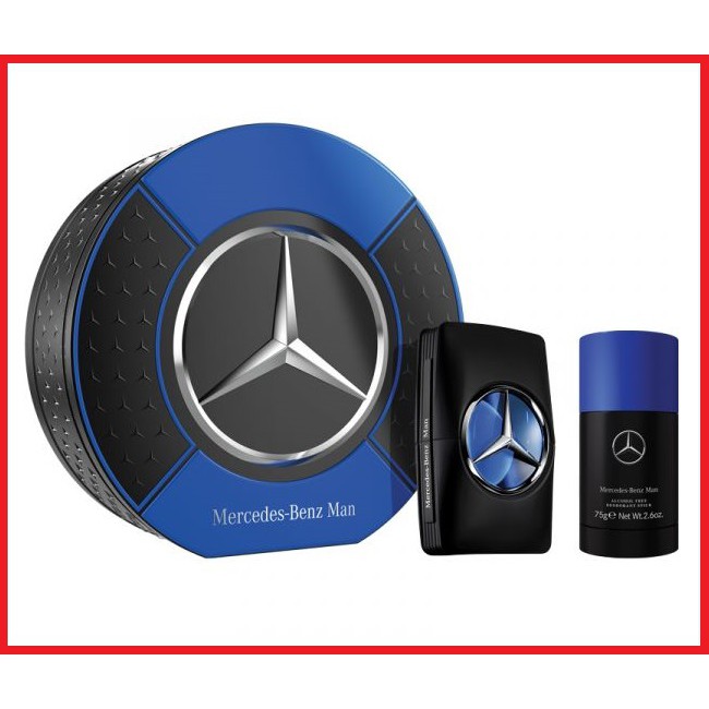 Mercedes Benz 賓士 王者之星男性淡香水禮盒 鐵盒 (淡香水100ML+體香膏75G)
