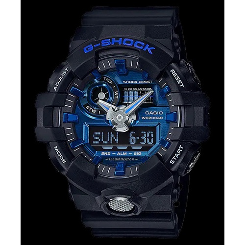 【#收藏家】現貨二手 CASIO 卡西歐 G-SHOCK GA-710-1A2 大型指針與3D立體 手錶 指針錶 大指針