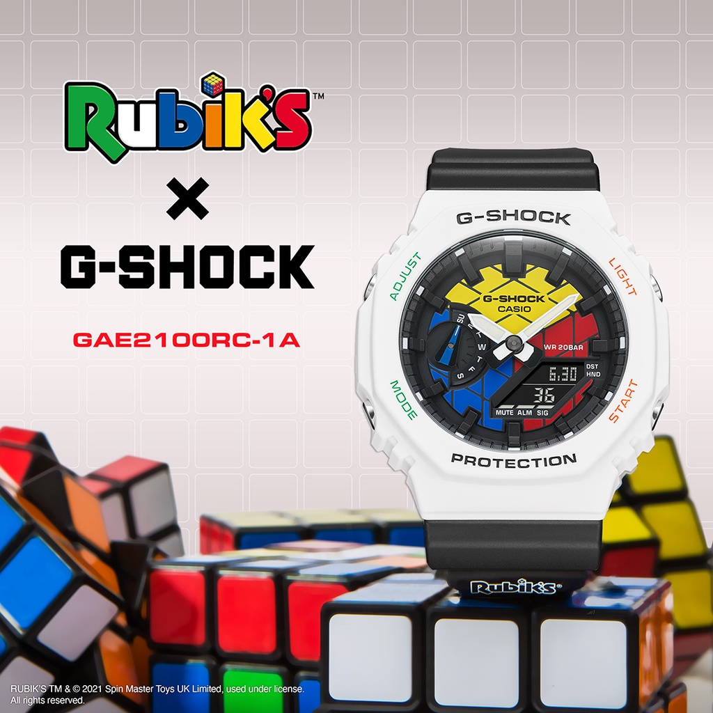 G-SHOCK GAE-2100RC-1A 🎓益智X流行🎓CASIO 魔術方塊Rubik's Cube限量聯名款