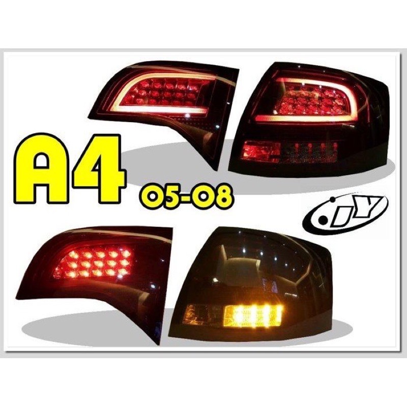 超級團隊S.T.G 奧迪 AUDI A4 05-08 B7 5D LED 紅黑 尾燈 後燈