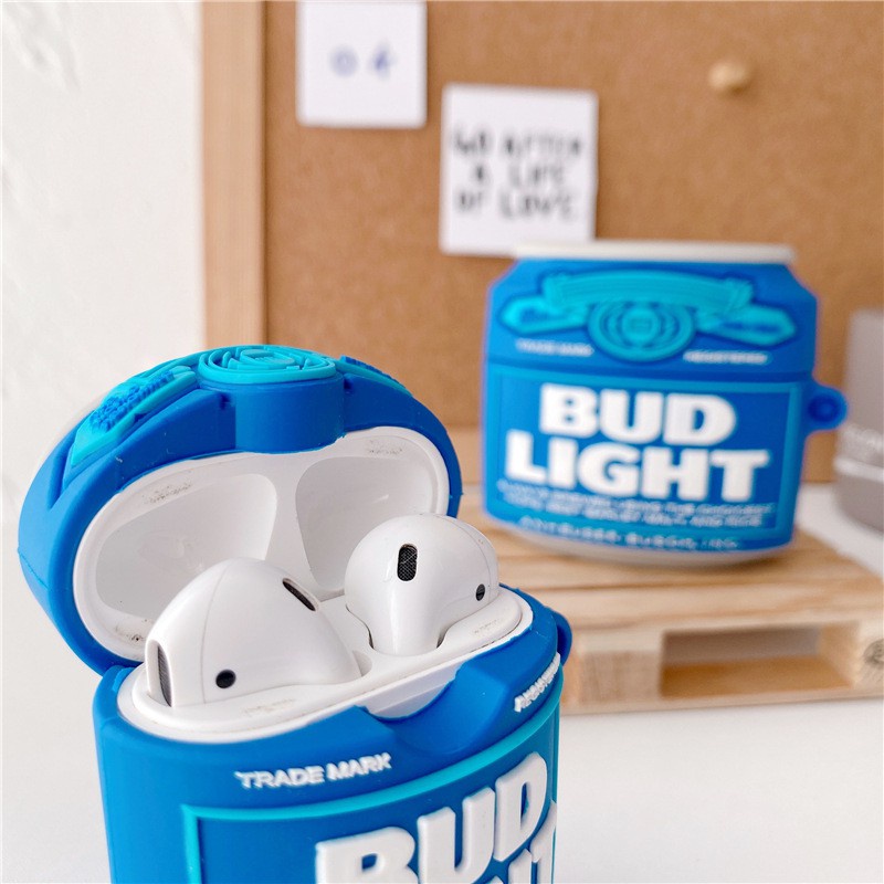 Airpods Pro Case 時尚 3D Bud 輕啤酒盒適用於 Airpods 1 2 3 Pro2 可愛無線藍牙