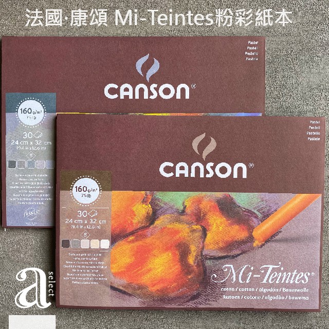 【a.select】法國Canson康頌 Mi-Teintes 粉彩紙本 (冷色系/暖色系) 大、小尺寸
