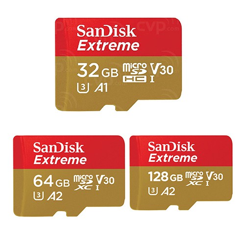 SanDisk 32G 32GB 64G 128G microSD SDXC Extreme U3 A2 手機記憶卡