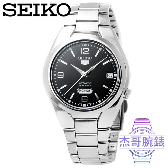 【杰哥腕錶】SEIKO精工5號爵士機械男錶-黑 / SNK623K1