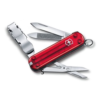 VICTORINOX 瑞士維氏 瑞士刀 Nail Clip 580 8用 65mm 透紅 0.6463.T