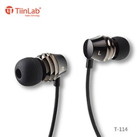 限超取【Tiinlab】 T114 高音心靈洗滌系列入耳式耳機(黑色)