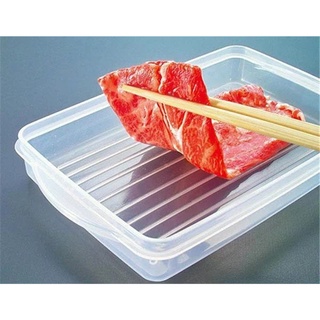 【猿人雜貨】日本製 SANADA A5668 冷凍庫肉品保鮮盒 扁形保鮮盒 保鮮盒 可疊式保鮮盒 肉品分類 好收納