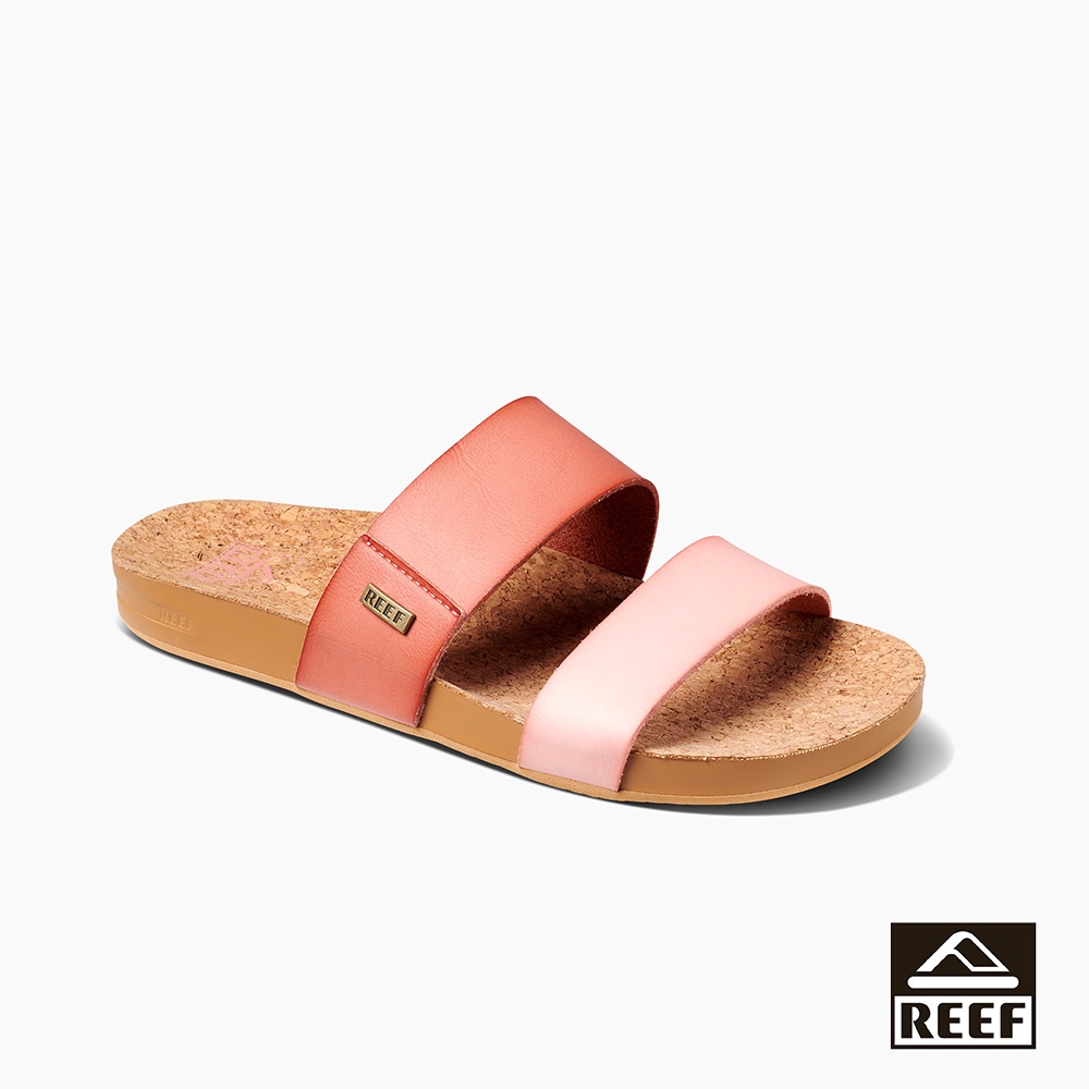 REEF 氣墊紓壓系列 CUSHION VISTA 雙色雙帶舒適底女款涼鞋 粉色 CI8728