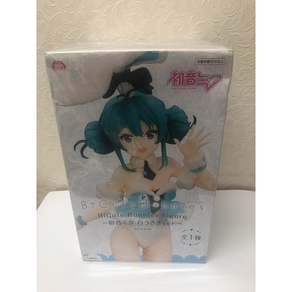 正版 初音 兔女郎 FuRyu BiCute Bunnies 白色 公仔 景品