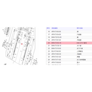 有發票《零件坊》BH6-F3103-10 右前叉內外管組 SMAX ABS FORCE 右前叉 山葉原廠公司貨