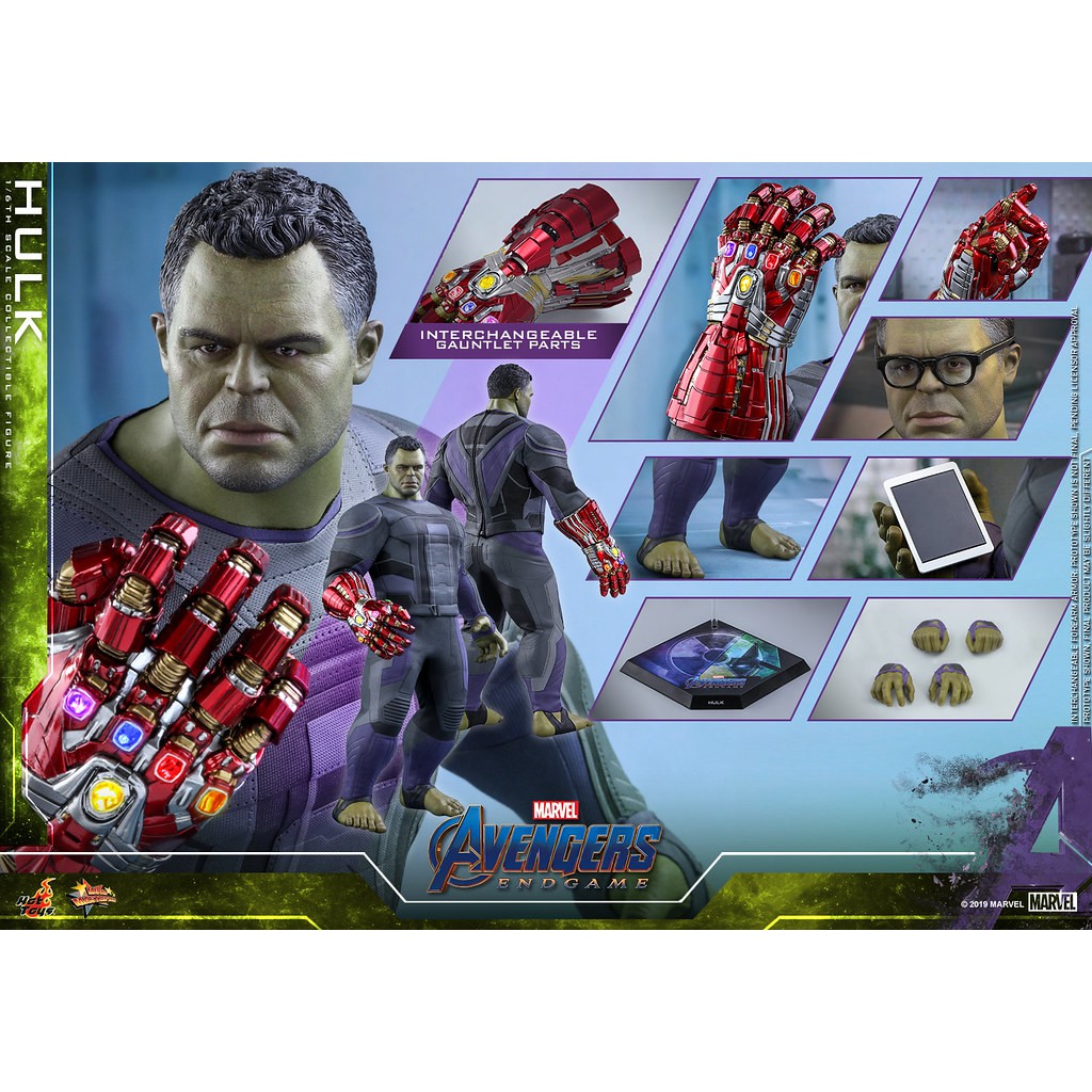 全新現貨 野獸國 Hot Toys – MMS558 –《 復仇者聯盟 終局之戰 》 浩克 Hulk 非 MMS430