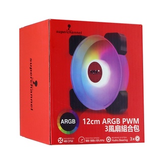 【Superchannel 視博通】RF12025 12cm ARGB PWM 風扇 / 三入