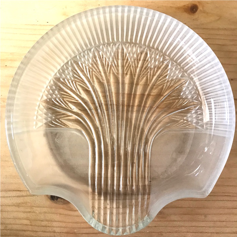 ｛kalakala。愛雜貨｝早期樹木圖騰玻璃點心盤/飾品盤