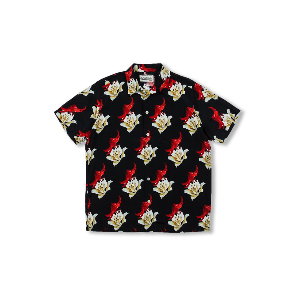 【W_plus】Wacko Maria x INVINCIBLE FLOWER HAWAIIAN SHIRT