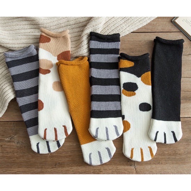 貓咪襪子 冬天長襪 居家襪子 厚襪子 棉襪