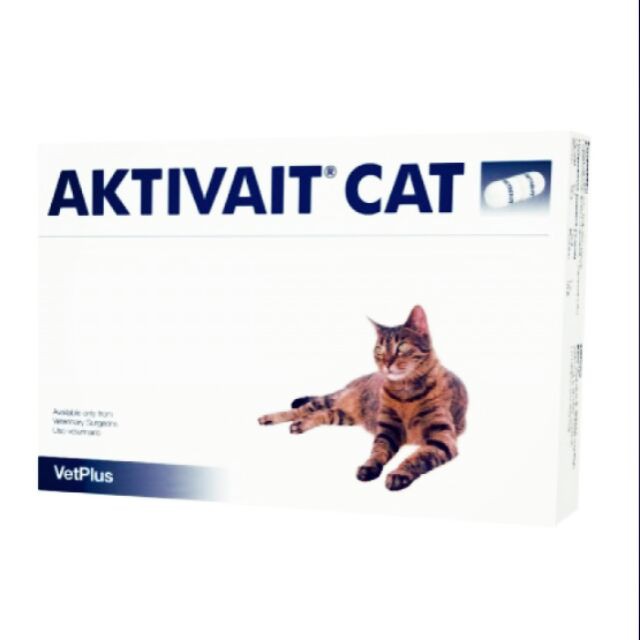 168汪喵 刷卡 VetPlus AKTIVAIT CAT 貓用 腦活素/60粒