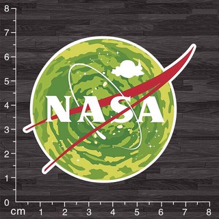 《潮流本舖》NASA 綠 防水貼紙 潮流貼紙 PVC 編號A371