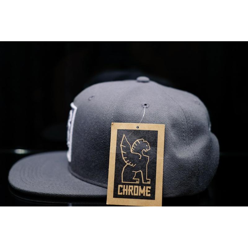 信念單車 Chrome Snapback 灰色棒球帽 帽子 蝦皮購物