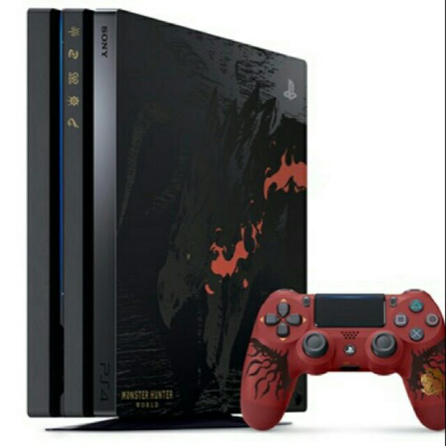 （已預定）{保證全新公司貨}ps4 pro 魔物獵人：世界特仕同捆組 PLAS-10049TA