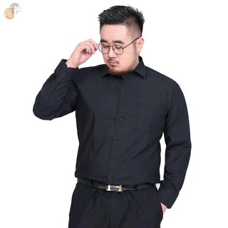 【S-8XL】oversize新款加肥加大尺碼襯衫 胖哥也有型 男士長袖白襯衫 男裝寬鬆襯衫肥佬胖子長袖寸衫加大尺碼男裝