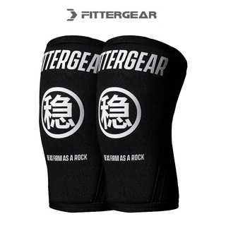 【FITTERGEAR】 ”穩“深蹲護膝 黑色/一對（健身專用護膝 深蹲 男運動 跑步訓練 膝蓋關節保護套 護具）