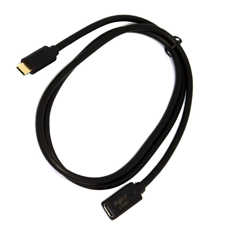 fujiei USB 3.1 Type-C 公對母延長線100CM