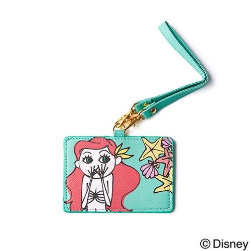 【特價品】全新 日本原裝進口 正版 三浦大地 迪士尼 合成皮革 票卡夾 證件夾 卡夾 卡套 小美人魚 艾莉兒81014