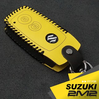【2M2】SUZUKI SX4 SWIFT 鈴木汽車 老款 智慧鑰匙 感應 晶片 鑰匙 專用皮套 經典黃