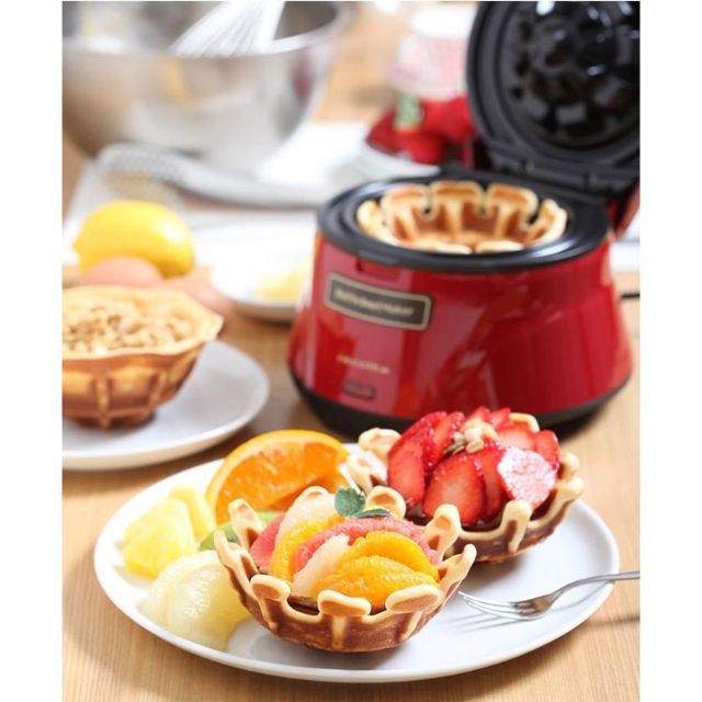 [已預訂]日本品牌 Recolte 麗克特 全新正品現貨 Waffle Bowl Maker 鬆餅塔 鬆餅碗烘培機