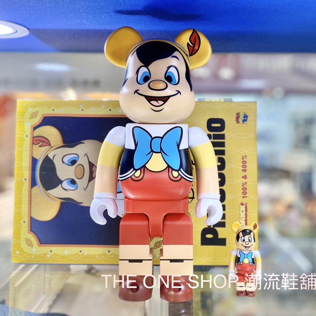 TheOneShop 缺貨中 BE@RBRICK Pinocchio 皮諾丘 小木偶 迪士尼 庫柏力克熊 500% 熊