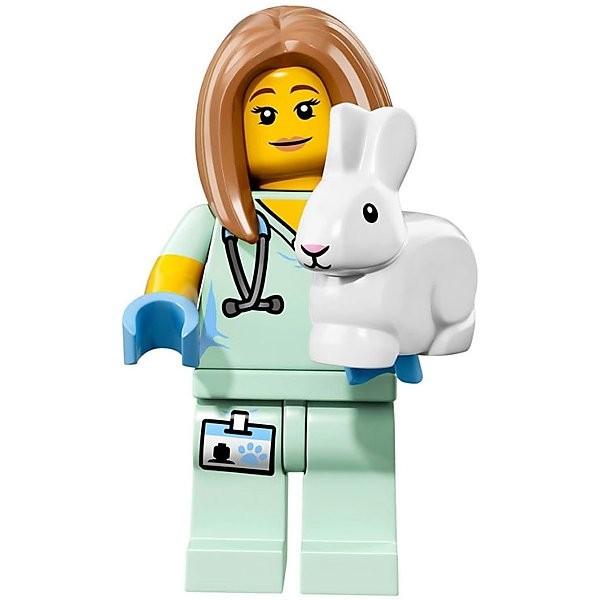 【佳樂】LEGO 樂高 獸醫 小白兔 17代 71018 Minifigures 5號