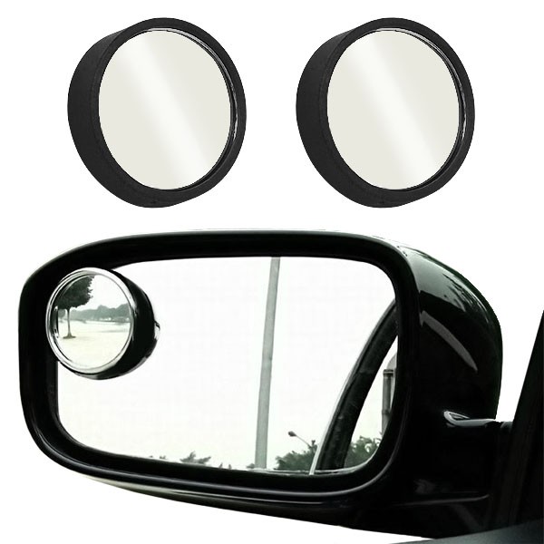 5335 可旋轉防死角輔助鏡(2入) 360度後視小圓鏡盲點鏡 防碰撞倒車廣角鏡 汽車用品