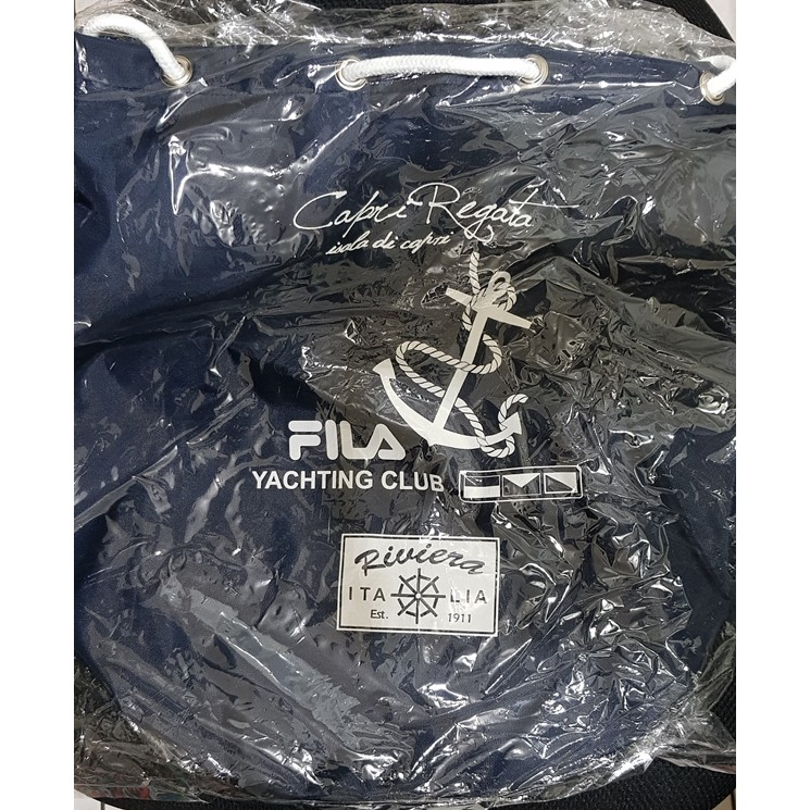 FILA  Yachting Club 抽繩束口雙肩包（BPN-5701-NV）