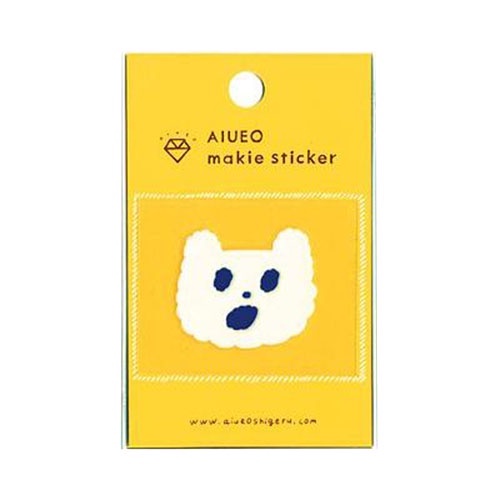 日本 AIUEO Makie 裝飾貼紙 / 熊 / 藍   eslite誠品