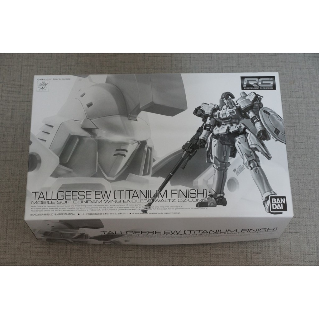 萬代 RG OZ-00MS TALLGEESE EW TITANIUM 托爾吉斯 鈦版 W鋼彈 電鍍版 PB限定