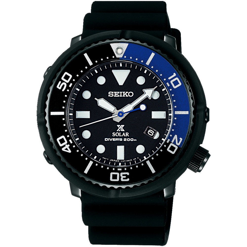 SEIKO 精工錶 PROSPEX 太陽能時尚運動腕錶(SBDN045J)46mm  SK008