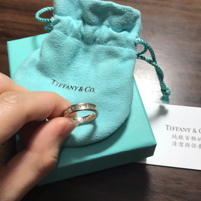 Tiffany 1837 戒指窄版專櫃購入附購證 蝦皮購物