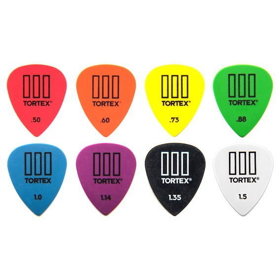 Dunlop Tortex TIII 烏克麗麗/民謠吉他/電吉他 Bass Pick 彈片[唐尼樂器]