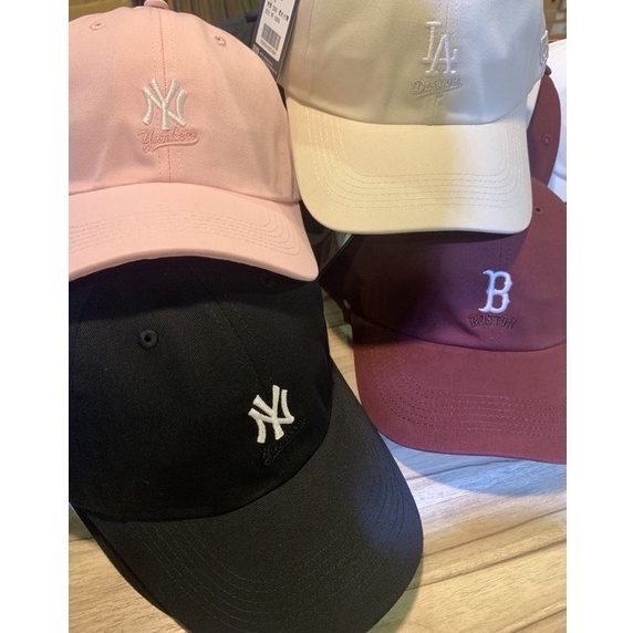 《永和正品現貨》MLB 美國大聯盟 NY洋基 道奇 紅襪 老帽 復古帽 棒球帽 電繡小logo 可調式 網紅最愛