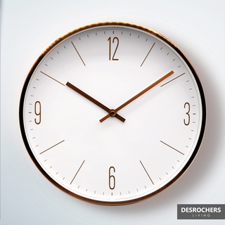 Desrochers｜GOLＤ靜音壁鐘 30cm 華麗感金色數字靜音時鐘 壁鐘 數字 台灣製造